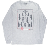 Gears of War Weapons Loadout Gray Long Sleeve T-Shirt